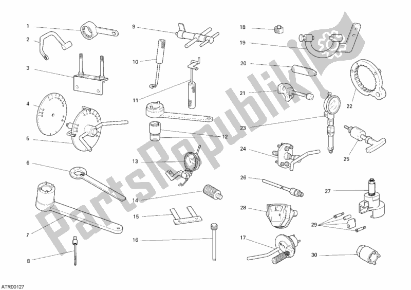 All parts for the Workshop Service Tools, Engine of the Ducati Monster S2R 800 2007
